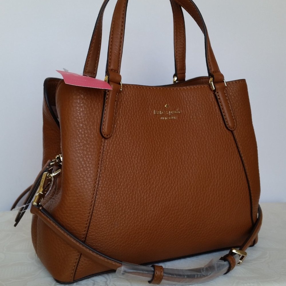 KATE SPADE Jackson Leather Satchel-Gingerbread Col - Picture 5 of 15